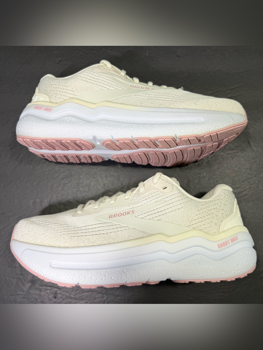 Brooks Ghost Max 2 Women’s Cream Pink Running Walking Sneakers Size-10( D-Wide) - Picture 5 of 10
